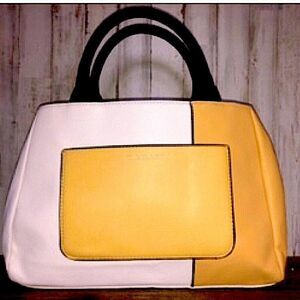 🔥Tahari block colored beautiful tote